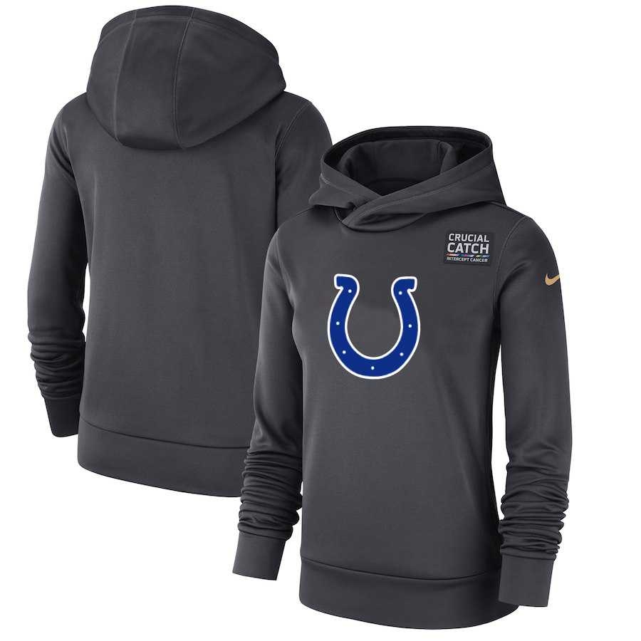 Women Indianapolis Colts Anthracite Nike Crucial Catch Performance Hoodie,We sell and wholesale Women Indianapolis Colts Anthracite Nike Crucial Catch Performance Hoodie on line form chian!